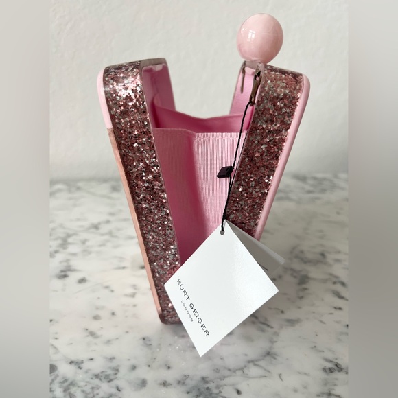 NWT Kurt Geiger London Perfume Clutch in Pink - Picture 9 of 11